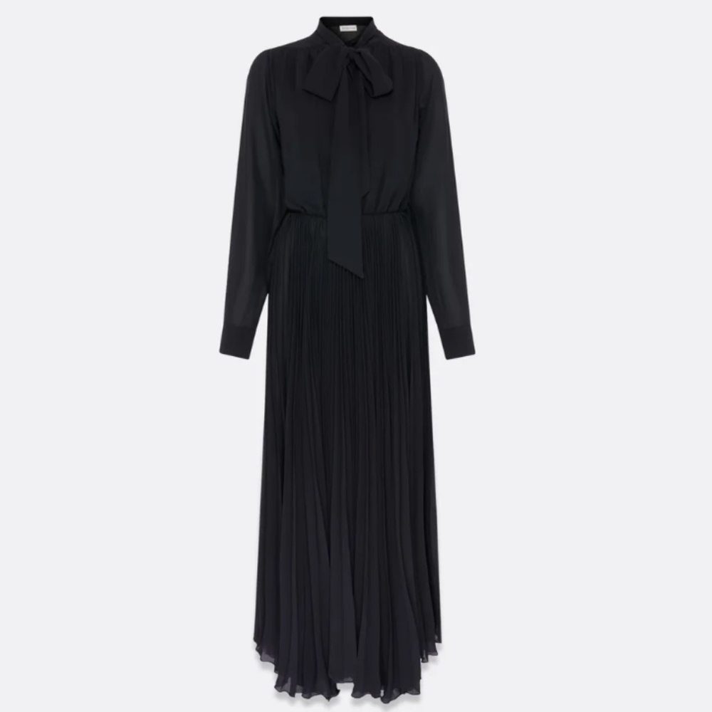 BRAND NEW Faith Connexion Black Maxi Long Sleeve Dress in Size 38